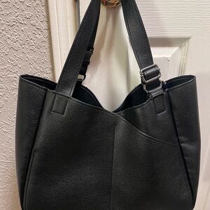 Calvin Klein Black Textured Tote